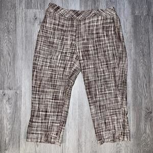 Talbots Pants 6P Womens Petites Curvy Bootcut Dress  Brown